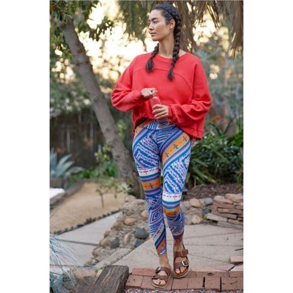 NWOT FP Movement Ashford Lose Control High Rise Leggings in Apres Ski Combo, XS - Picture 2 of 16